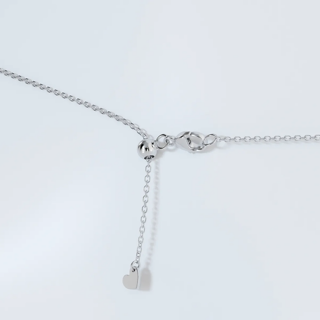 3.00 CTW Heart Shape Lab Grown Diamond Pendant Necklace – AGI Certified 14K Gold